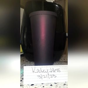 RARE! Starbucks 2019 matte plum tumbler!